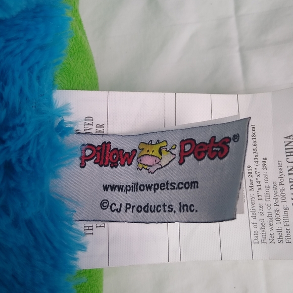 Pillow Pet Blue Bunny Rabbit with Yellow Ducky - Picture 9 of 10